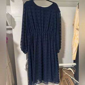 Elegant Navy Blue Dress